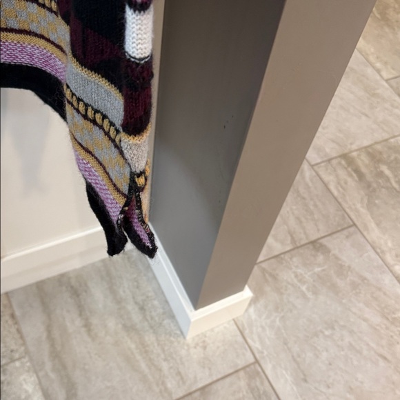 easel Striped Crewneck Sweater in Black, Pink & Cream - Picture 6 of 6